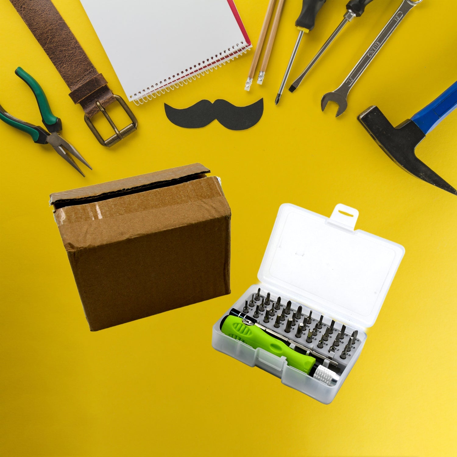 32-in-1 mini screwdriver set with magnetic bits and flexible extension rod for various repairs. 32-in-1 mini screwdriver set with magnetic bits and flexible extension rod for various repairs.